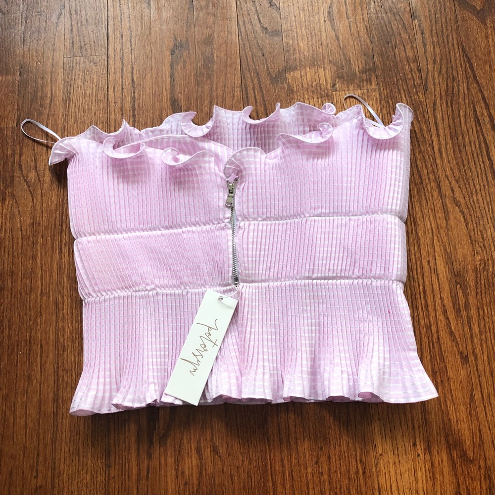 GORGEOUS Petersyn Strapless Pink Top**$236 - Picture 7 of 8